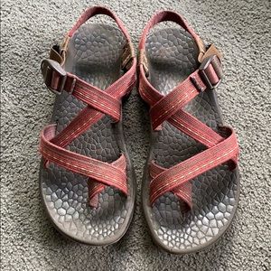 Maroon Chaco Sandals
